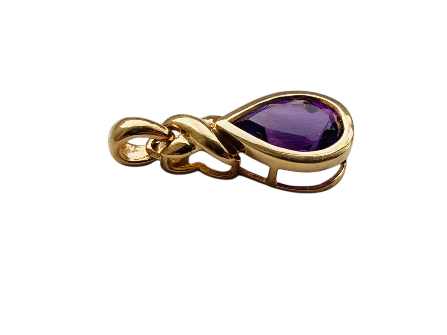 9ct Gold Amethyst Pendant