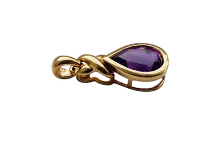 9ct Gold Amethyst Pendant