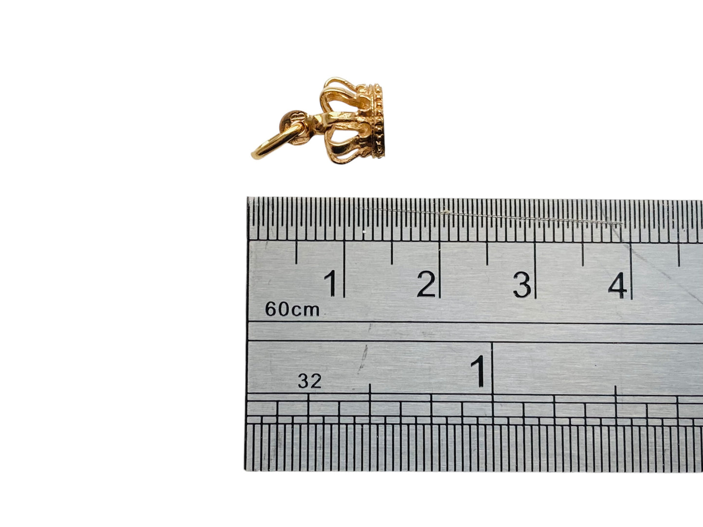 9ct Gold Crown Pendant or Charm