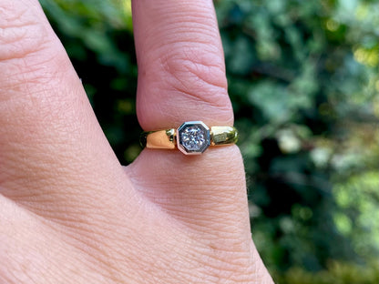 18ct Gold Diamond Solitaire Ring