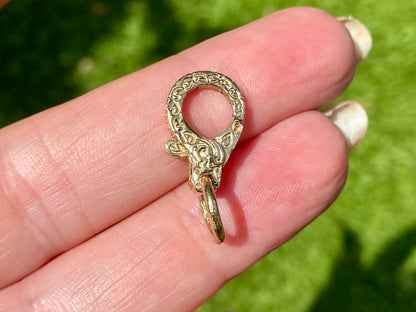 9ct Gold Ornate Lobster Clasp