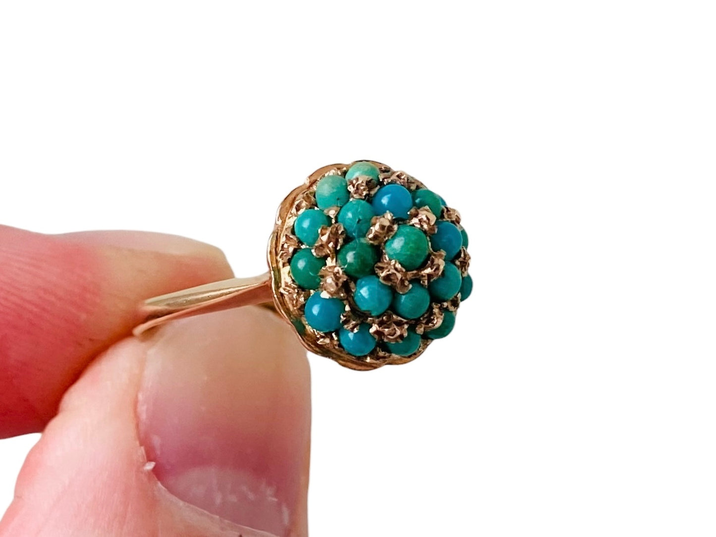 Vintage 9ct Gold Turquoise Ring