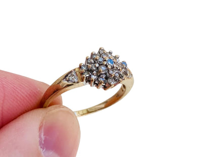 Vintage 9ct Gold 0.25ct Diamond Ring