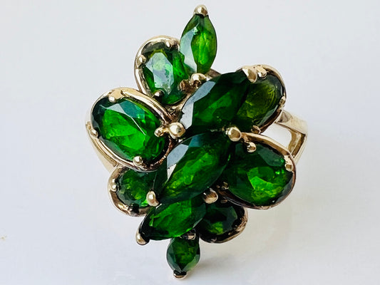 9ct Gold Diopside Ring
