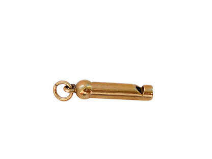 Vintage 9ct Gold Whistle Pendant or Charm
