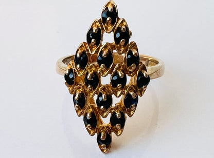 Vintage 9ct Gold Sapphire Ring