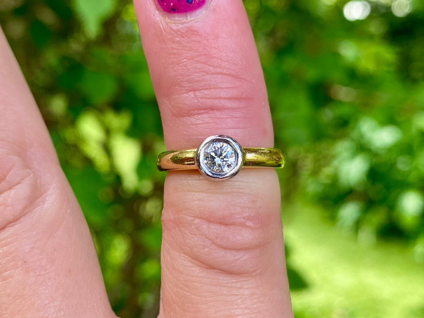 18ct Gold Diamond Solitaire Ring