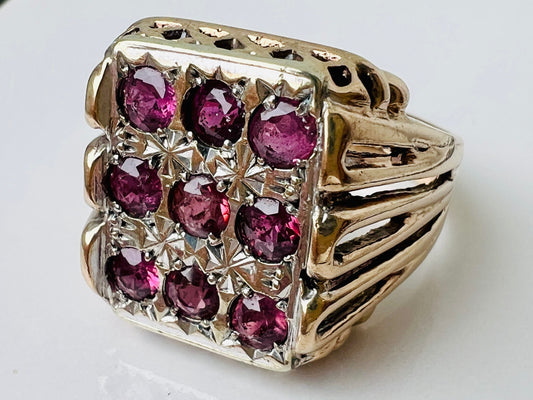 Vintage 9ct Gold Ruby Ring