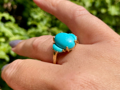 9ct Gold Turquoise Ring