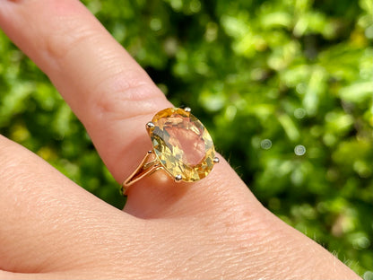 9ct Gold Citrine Ring
