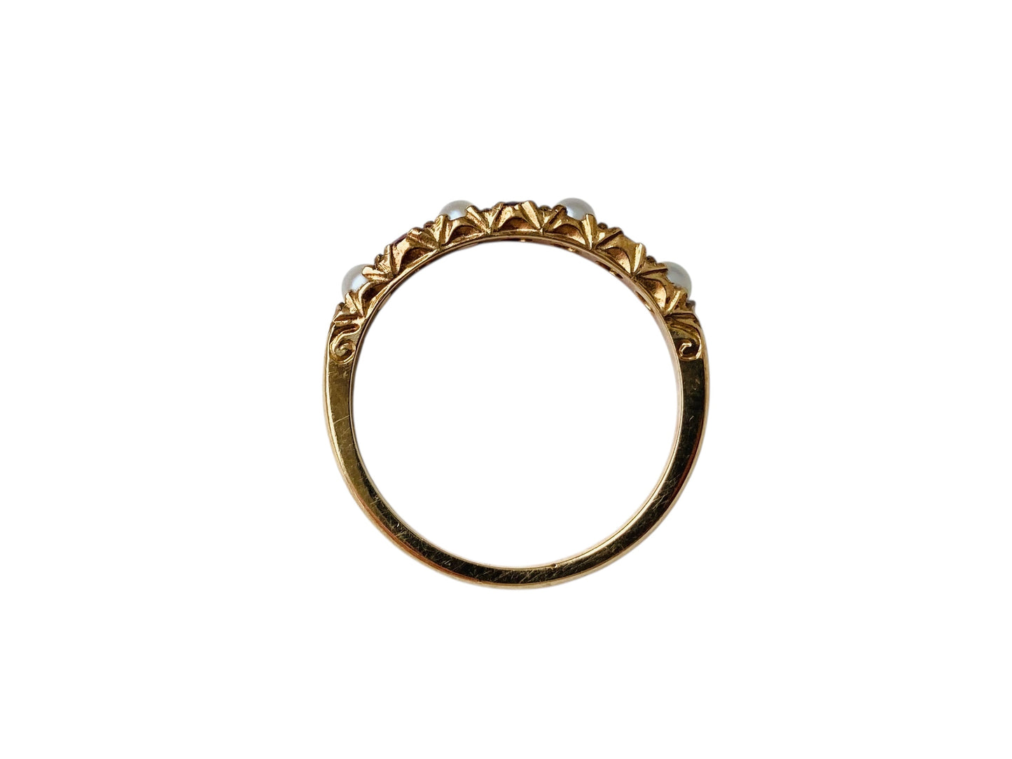 Vintage 9ct Gold Opal & Garnet Ring