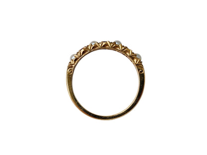 Vintage 9ct Gold Opal & Garnet Ring