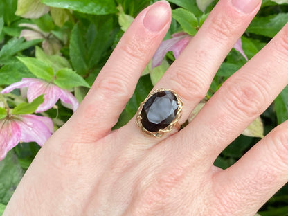 9ct Gold Smoky Quartz Ring