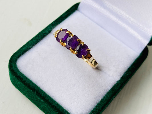 9ct Gold Amethyst Ring