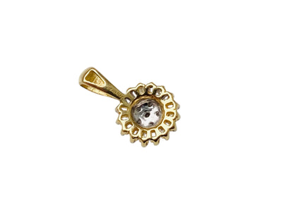 10ct Gold Diamond Pendant