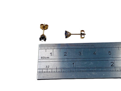 9ct Gold Iolite Earrings