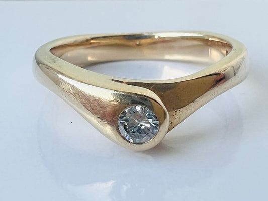 14ct Gold Diamond Ring