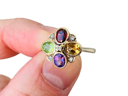 9ct Gold Multi-Gemstone Ring