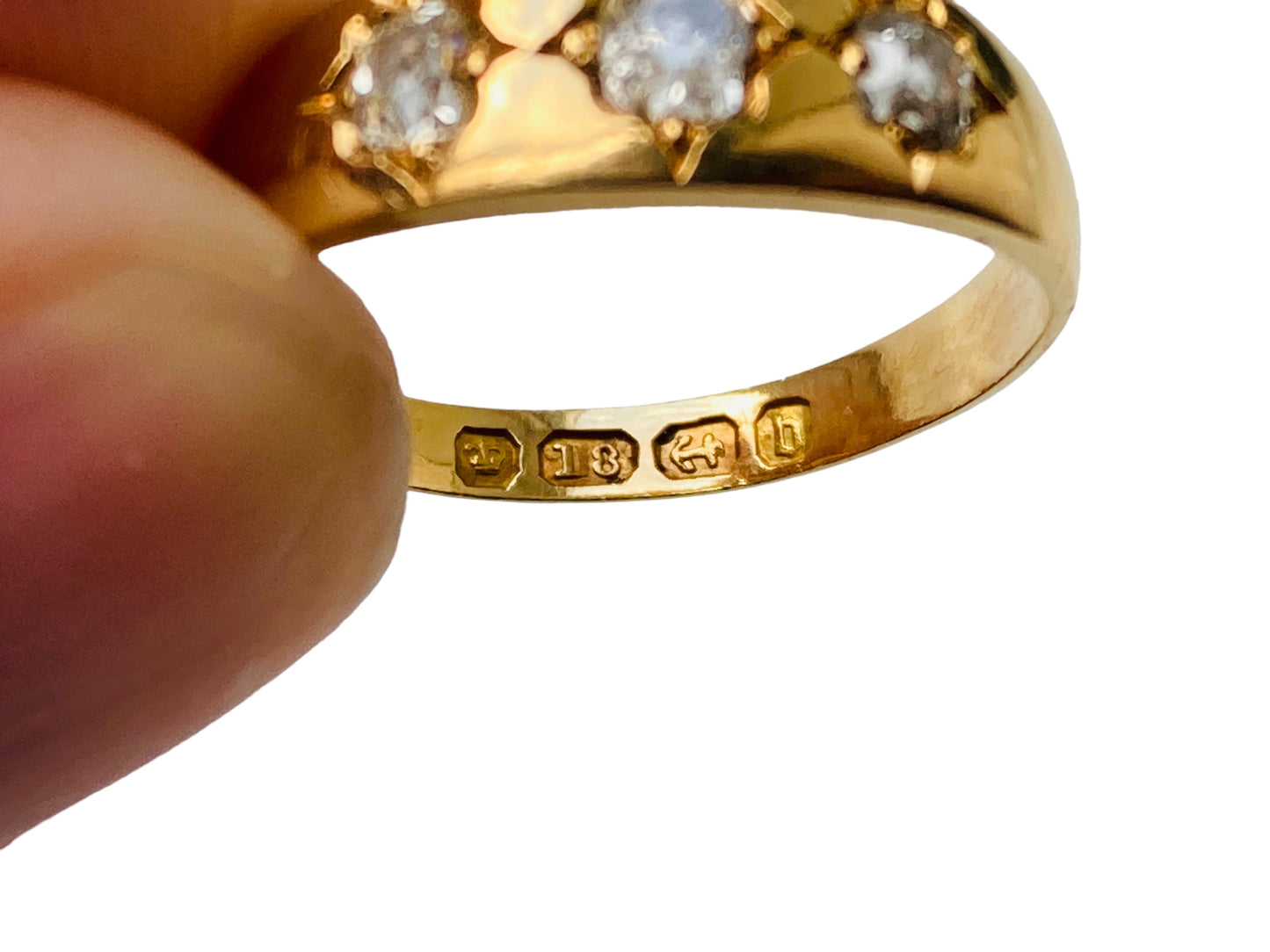 Antique 18ct Gold Diamond Ring