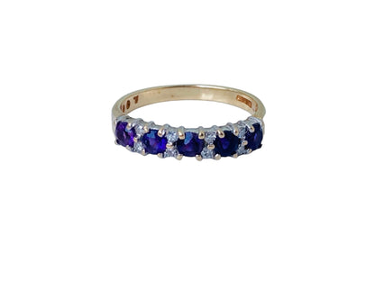 9ct Gold Amethyst & Diamond Ring