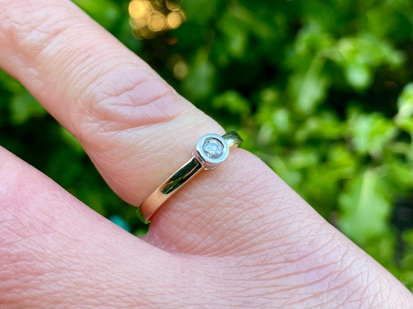 9ct Gold Diamond Solitaire Ring