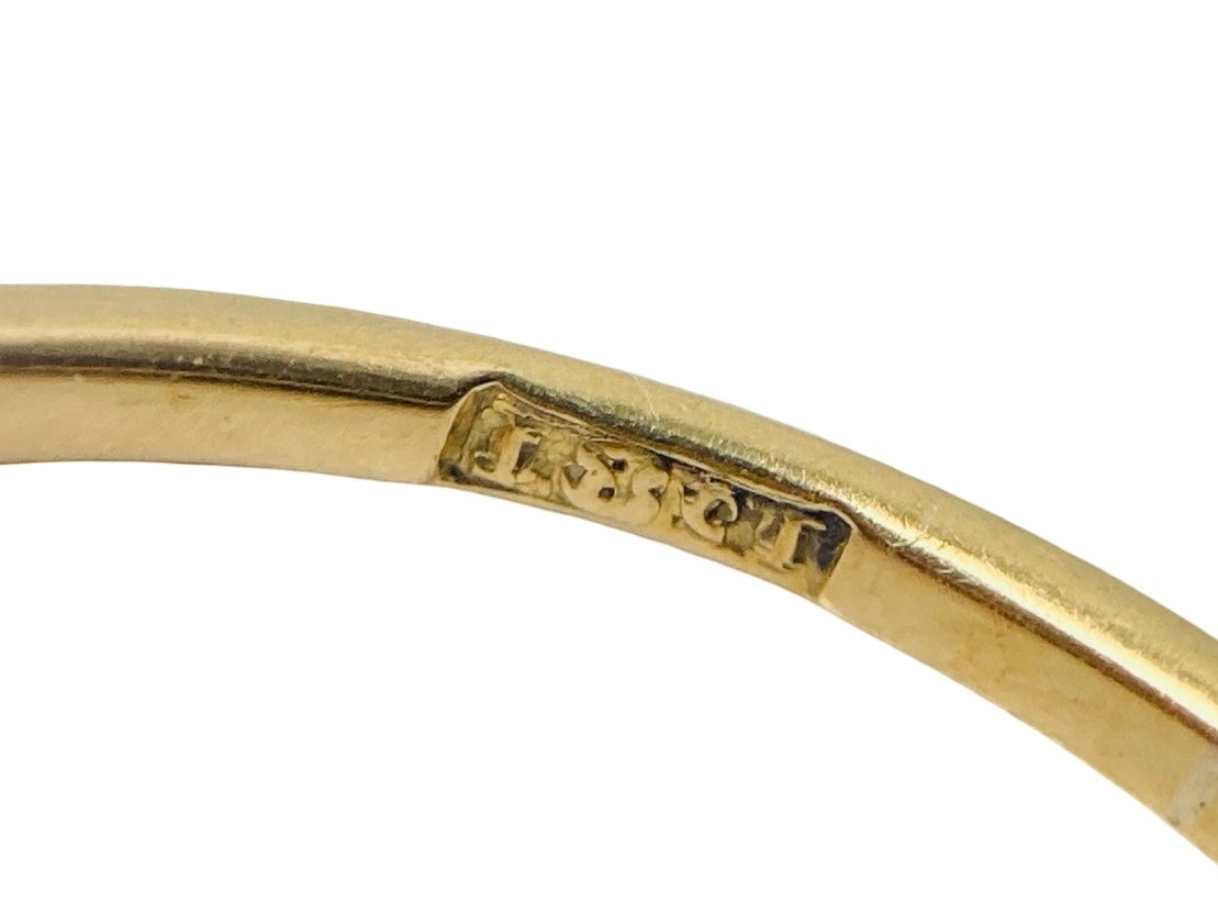 Antique 18ct Gold Diamond Daisy Ring