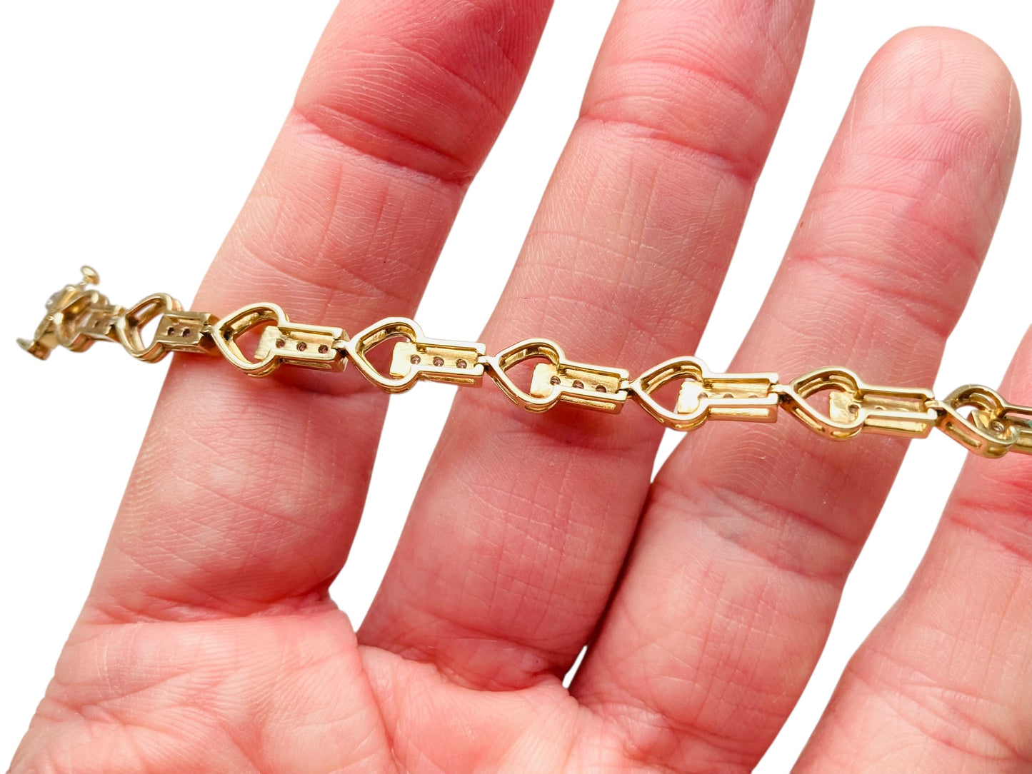 9ct Gold Diamond Bracelet