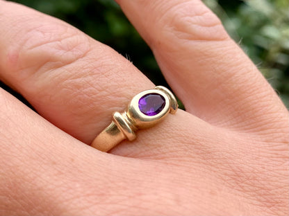 9ct Gold Amethyst Ring
