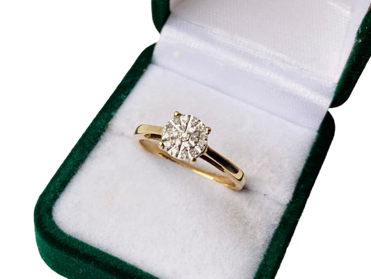 9ct Gold Diamond Ring