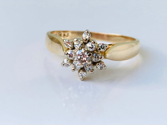 14ct Gold Diamond Ring