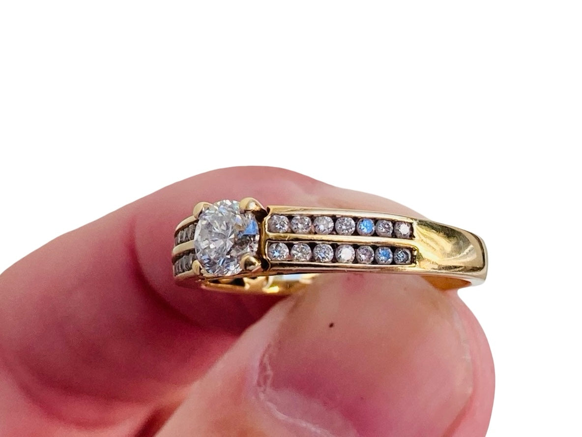 18ct Gold 0.74ct Diamond Ring