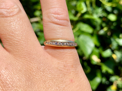 9ct Gold Eleven-Stone Diamond Ring