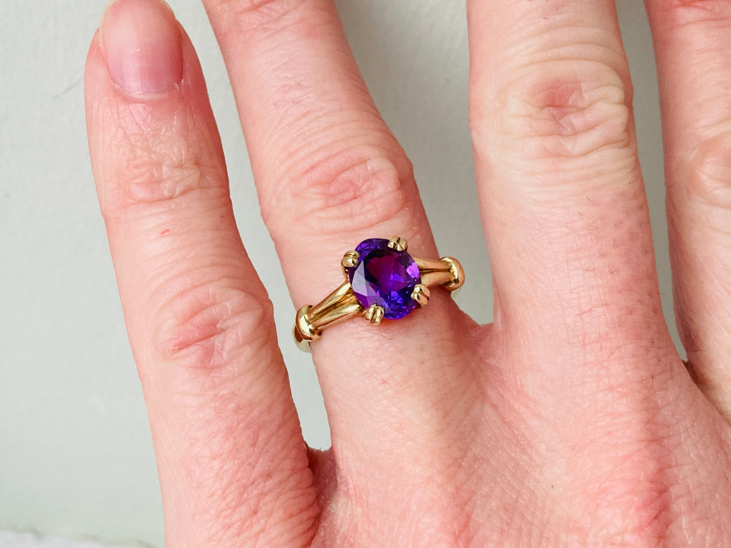 9ct Gold Amethyst Ring