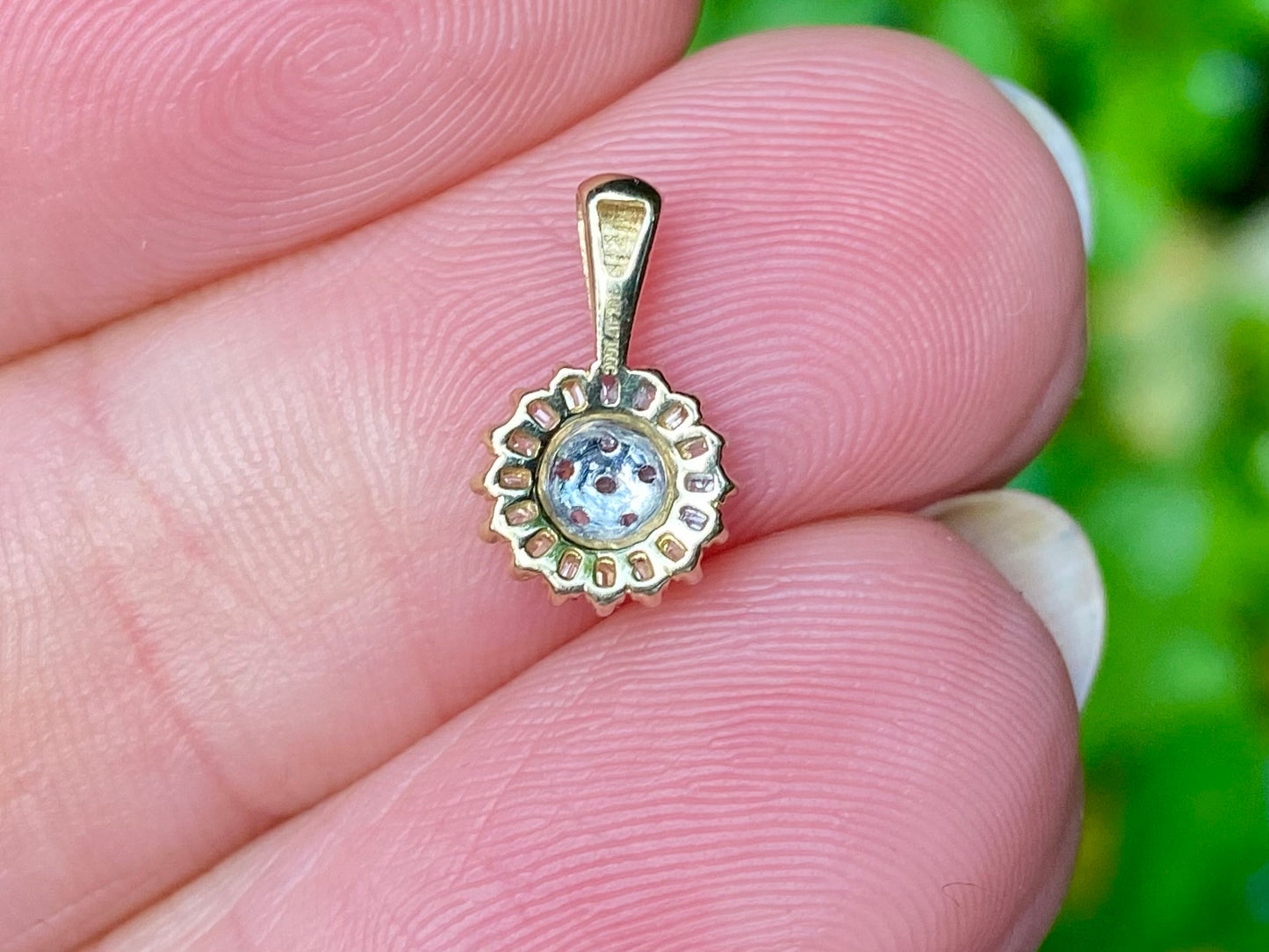 10ct Gold Diamond Pendant