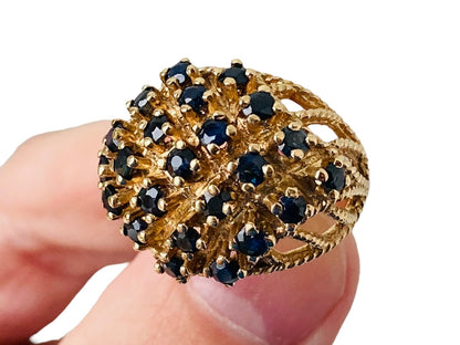 Vintage 9ct Gold Sapphire Ring