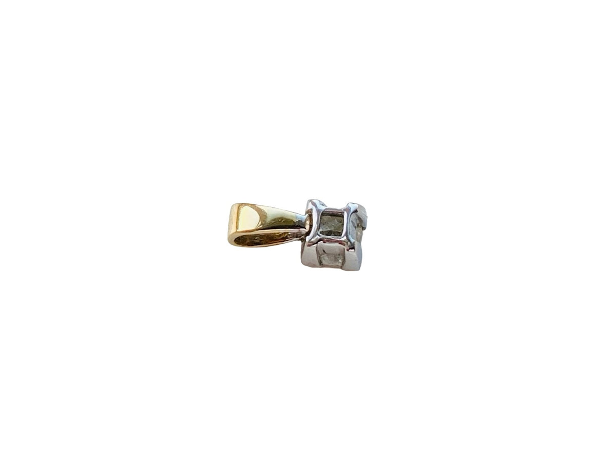 9ct Gold Diamond Solitaire Pendant