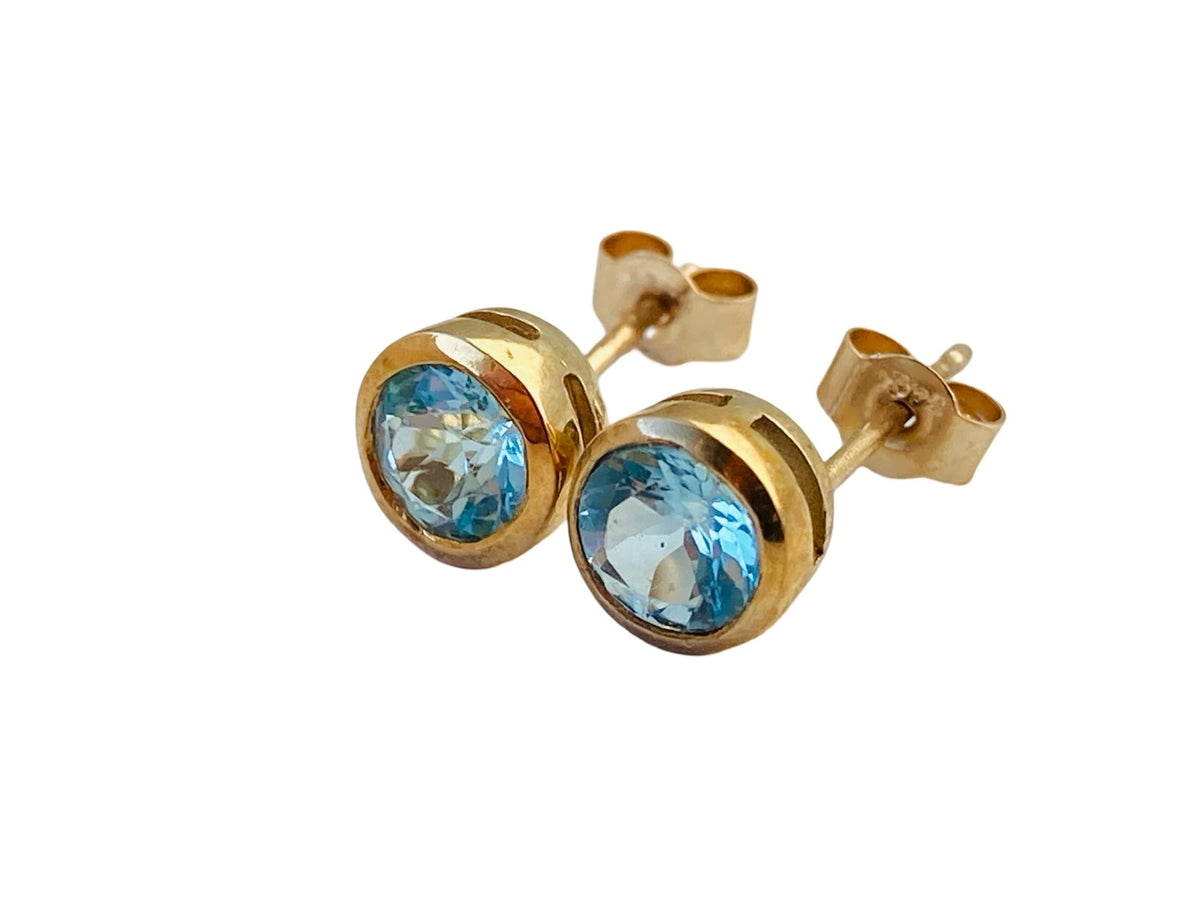 9ct Gold Topaz Earrings