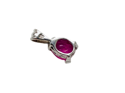 9ct Gold Pink Ruby Pendant