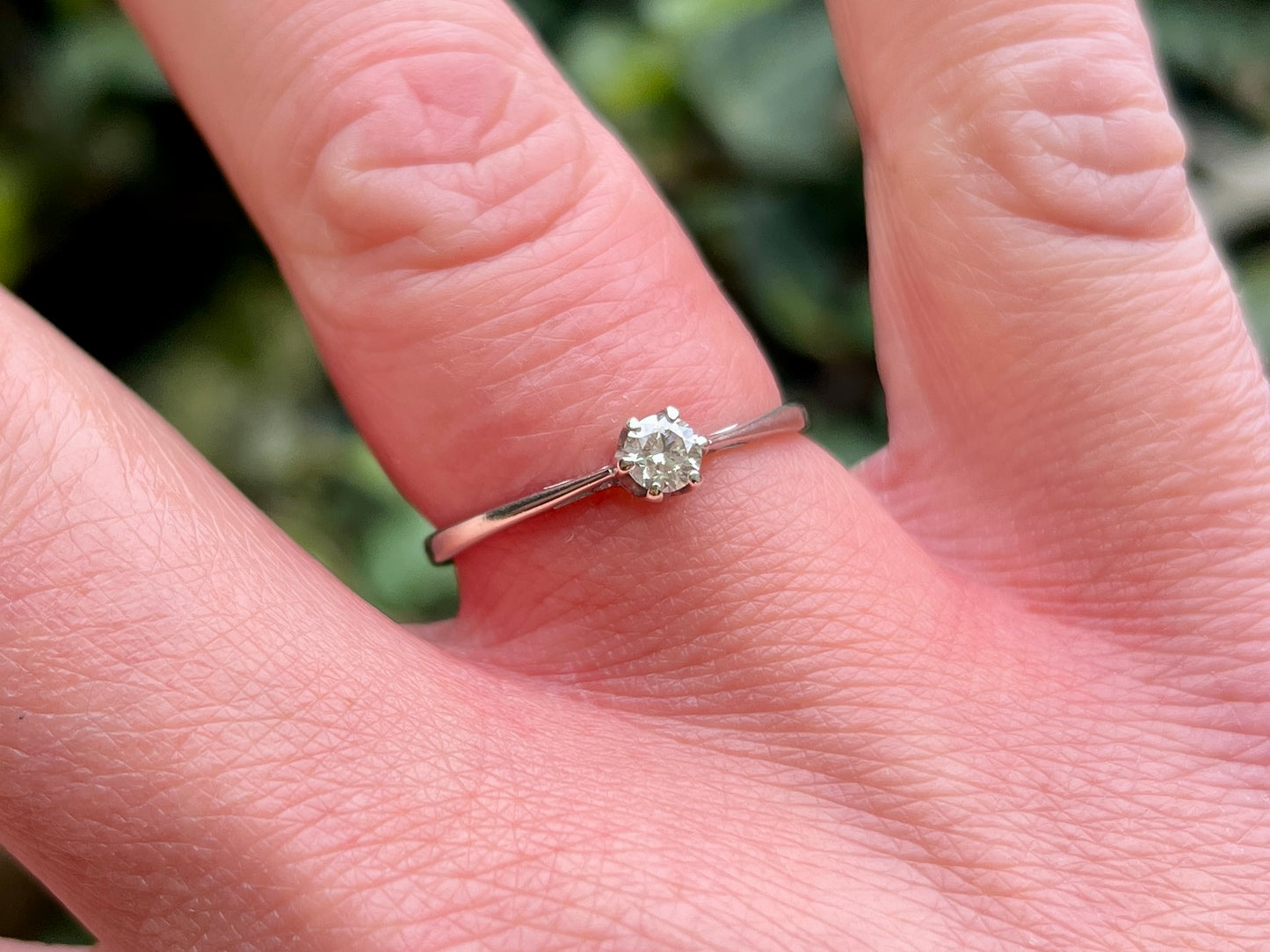 9ct Gold Diamond Solitaire Ring