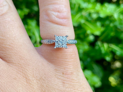9ct Gold Diamond Ring