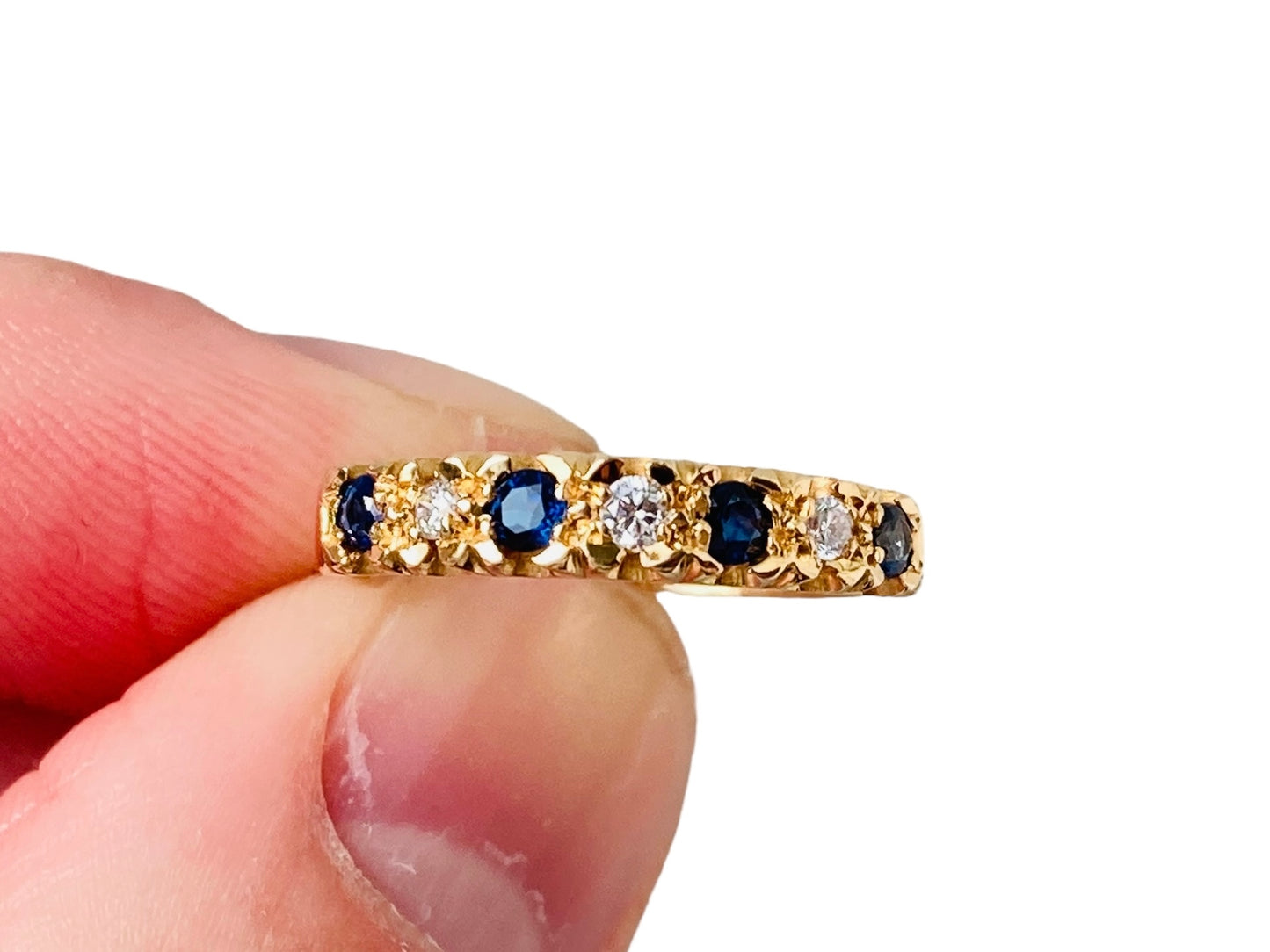 18ct Gold Sapphire & Diamond Ring