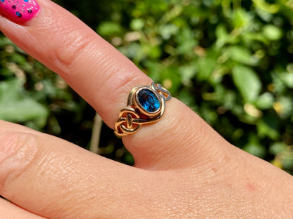 Vintage 9ct Gold Topaz Ring