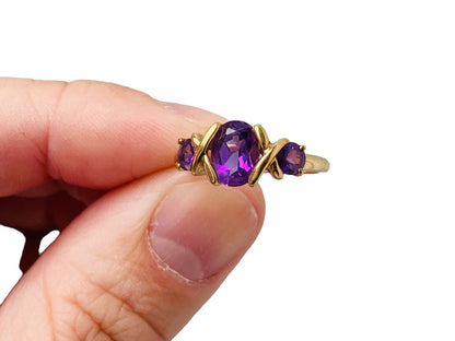 9ct Gold Amethyst Ring