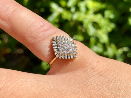 9ct Gold Diamond Ring