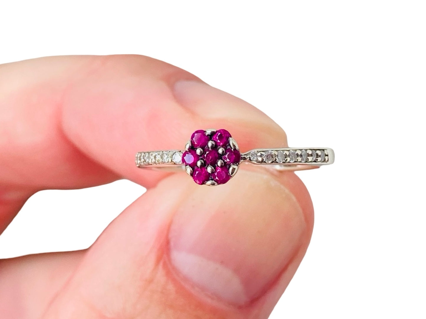 9ct Gold Ruby & Diamond Ring
