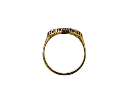 Antique 18ct Gold Sapphire & Diamond Ring