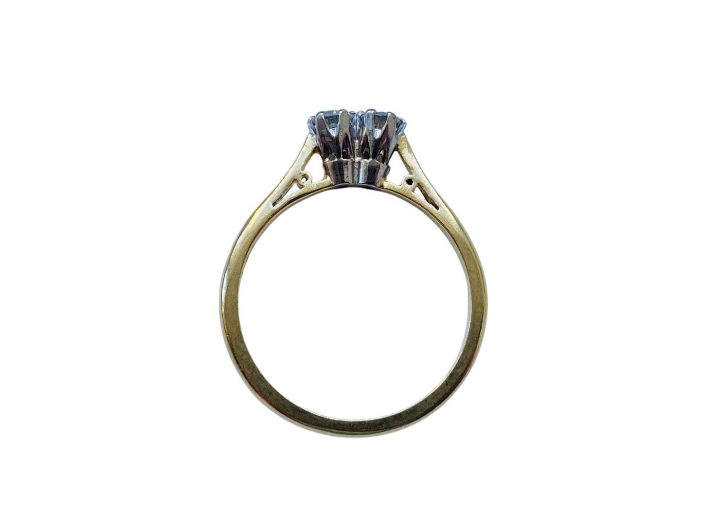 Vintage 18ct Gold Toi Et Moi Diamond Ring