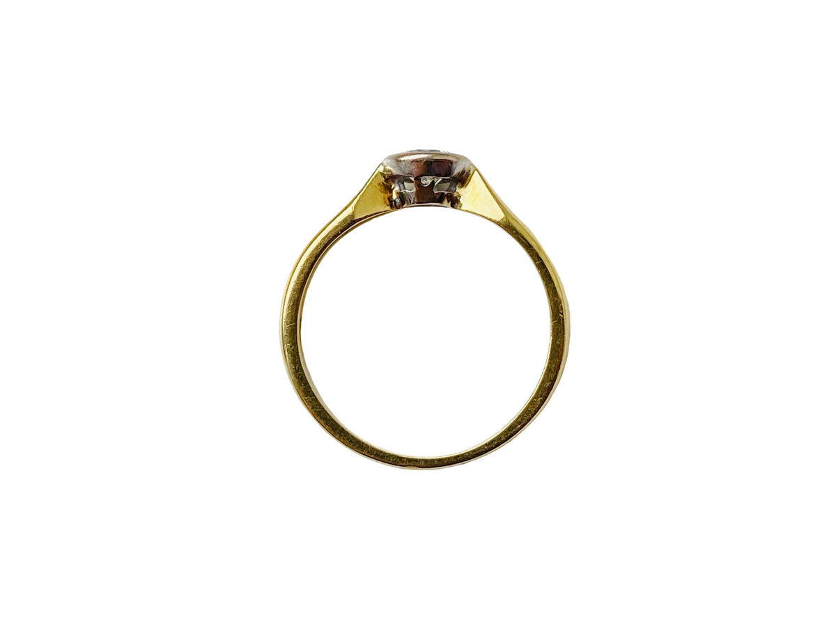 Vintage 18ct Gold Diamond Solitaire Ring