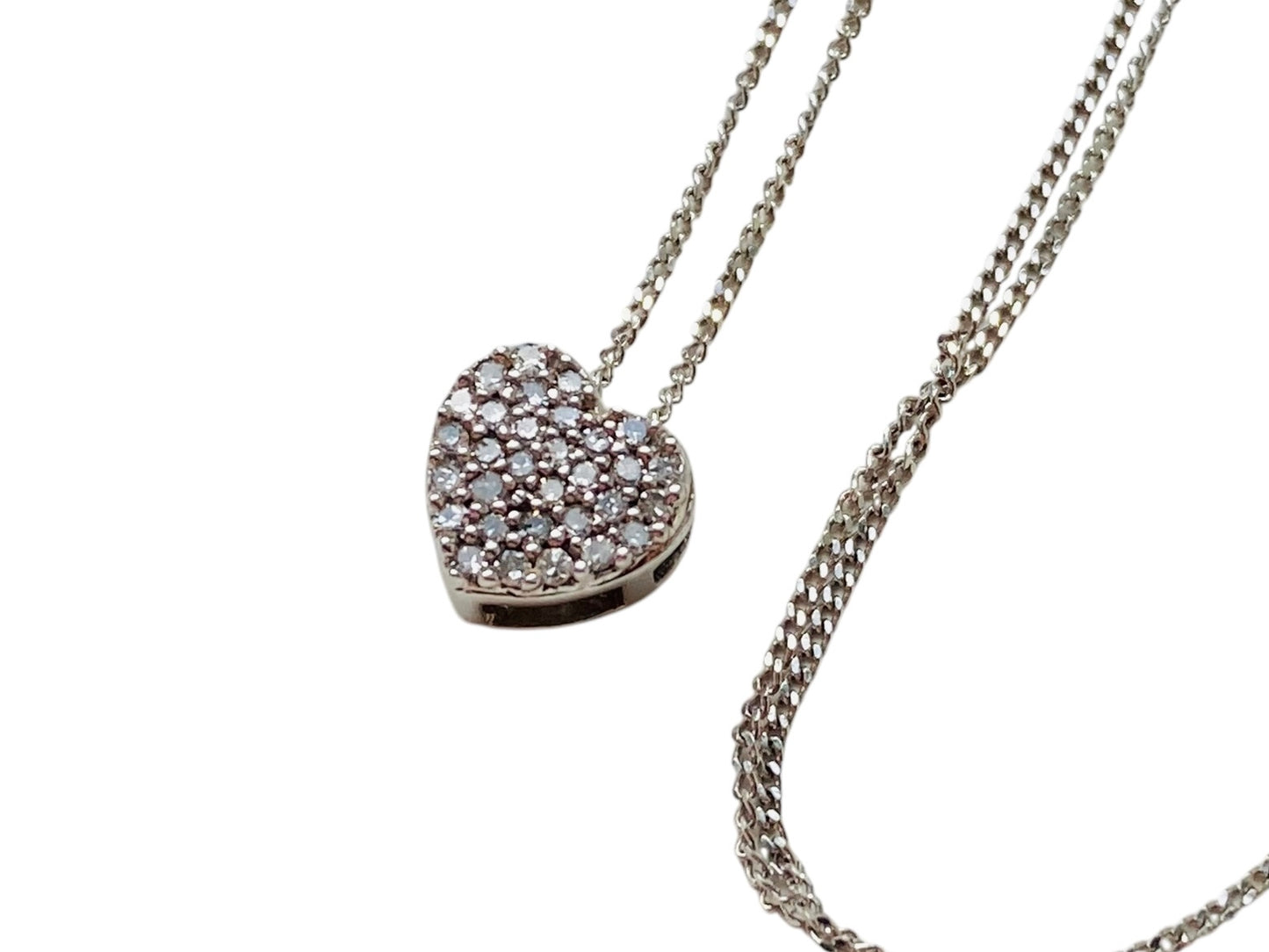 9ct Gold Diamond Pendant With Necklace