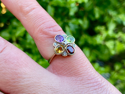 9ct Gold Multi-Gemstone Ring